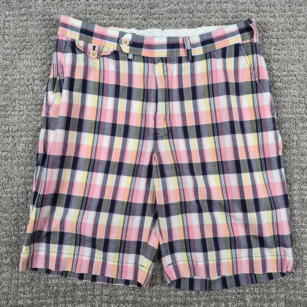 Polo Golf Ralph Lauren Shorts Mens 30 Tartan Plaid Flat Front Vintage Y2k 2000s